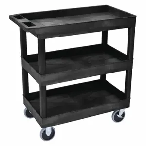 LUXOR EC111HD-B High Capacity, Tub Shelves Cart | CR9THH 58ZX65