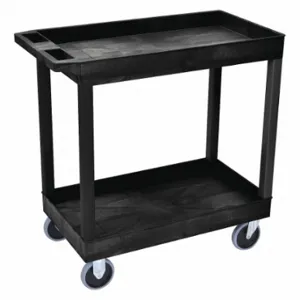 LUXOR EC11HD-B High Capacity, Tub Shelves Cart | CR9THF 58ZX58