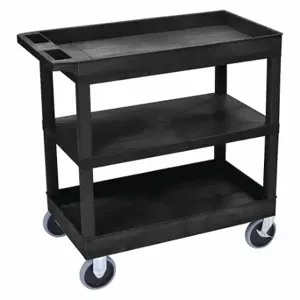 LUXOR EC121HD-B Cart, Tub, 1 Flat shelves, 18 Inchx32 Inch | CU4GKT 58ZX79