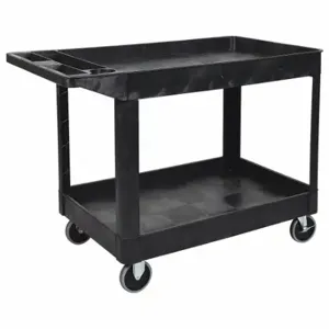 LUXOR XLC11-B Utility Cart, 2 Shelf, Heavy Duty | CR9TJF 58ZZ87