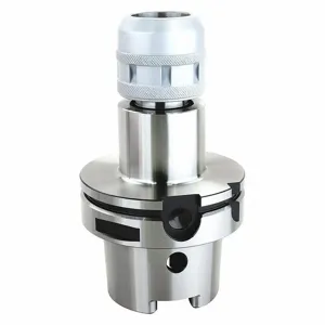 LYNDEX-NIKKEN HSK100A-C1.1/4-165 Milling Chuck, KM1.1/4, HSK100A Taper Size, 1-1/4 Inch Hole Dia, 2.7100 Inch Nose Dia | CR9WUG 38PW22