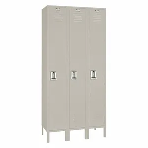 LYON 7GC50623SU Wardrobe Locker, 45 Inch x 18 Inch x 78 Inch, Louvered, 1 Tiers, 3 Units Wide | CR9ZHB 55YA58