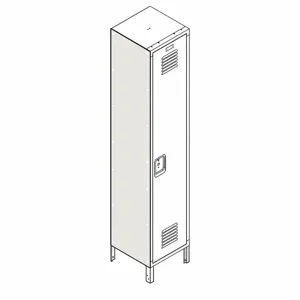 LYON 7GLECPSF72P12-1 End Panel For Flat-Top Locker, 12 Inch X 12 Inch X 72 Inch, 2 Panels, Steel | CR9YQV 795FN4