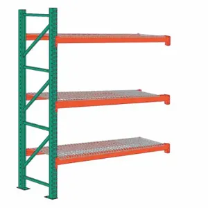 LYON 97AWD096042144 Pallet Rack Add-On Unit, 108 Inch x 42 Inch x 12 ft, 14 ga Beams, 14 ga UprigHeights | CR9YMY 55XG27