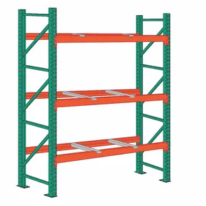 LYON 97SFB144042144 Pallet Rack Starter Unit, 108 Inch x 42 Inch x 12 ft, 14 ga Beams, 14 ga UprigHeights | CR9YQM 55XG24