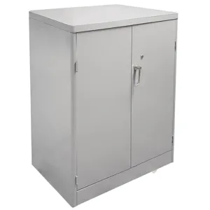 LYON DD1035 Counter Height Cabinet, Unassembled, Size 48 x 24 x 42 Inch, Steel, Gray | CE8ADD