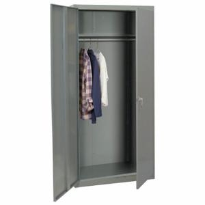 LYON DD1288 Storage Cabinet, 36 Inch x 18 Inch x 78 Inch, 4 Shelves, Turn Handle Handle & Keyed, Adj | CR9YYN 797UK8
