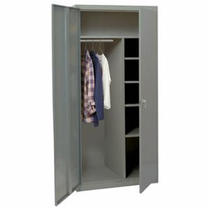 LYON DD1299 Storage Cabinet, 36 Inch x 24 Inch x 78 Inch, 4 Shelves, Turn Handle Handle & Keyed, Adj | CR9YYR 797UL2