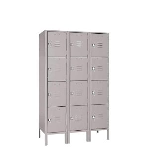 LYON DD53523 Wardrobe Locker, Four Tier, Unassembled, Size 12 x 12 x 12 Inch, Steel | CE8ACJ