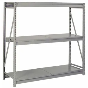 LYON DD67303SD Bulk Storage Rack, Solid Deck, 3 Level, Size 72 x 36 x 60 Inch, Steel, Gray | CE7ZVN