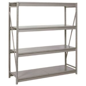 LYON DD67235SD Bulk Storage Rack, Solid Deck, 4 Level, Size 60 x 48 x 96 Inch, Steel, Gray | CE7ZUW