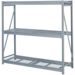 LYON DD67301SW Bulk Storage Rack, Wire Deck, 3 Level, Size 72 x 24 x 60 Inch, Steel, Gray | CE7ZVF