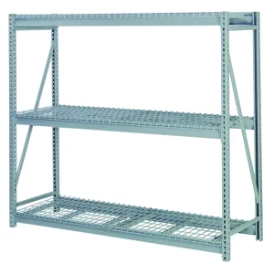 LYON DD67303SW Bulk Storage Rack, Wire Deck, 3 Level, Size 72 x 36 x 60 Inch, Steel, Gray | CE7ZVR