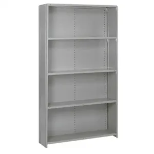 LYON DD8334SX Starter Shelving, Close, 5 Shelf, Capacity 750 Lbs, 48 x 12 x 84 Inch, Steel | CE8ABK