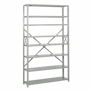 LYON DD8364SX Steel, Clip Adjustable Shelving, Starter, Heavy-Duty, 48 Inch x 18 Inch | CR9YXZ 60PP99