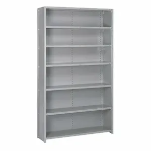 LYON DD8391SX Steel, Clip Adjustable Shelving, Starter, Heavy-Duty, 48 Inch x 12 Inch | CR9YXR 60PR16