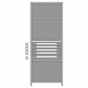 LYON DDJ115005 Shelf, 36 Inch x 18 Inch Size, 84 Inch Height, 5 Shelves, 850 Lb Load Capacity Per Shelf | CR9YVZ 55XM25