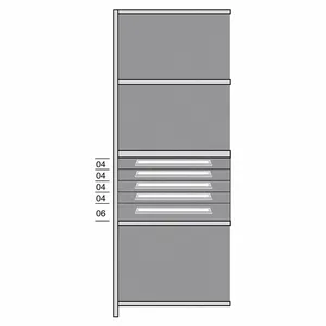 LYON DDJ115005A Shelf, 36 Inch x 18 Inch Size, 84 Inch Height, 5 Shelves, 850 Lb Load Capacity Per Shelf | CR9YVX 55XM33