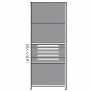 LYON DDJ115006 Shelf, 36 Inch x 24 Inch Size, 84 Inch Height, 5 Shelves, 800 Lb Load Capacity Per Shelf | CR9YWQ 55XM26