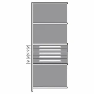 LYON DDJ115006A Shelf, 36 Inch x 24 Inch Size, 84 Inch Height, 5 Shelves, 800 Lb Load Capacity Per Shelf | CR9YWK 55XM34