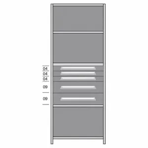 LYON DDJ115015 Shelf, 36 Inch x 18 Inch Size, 84 Inch Height, 5 Shelves, 850 Lb Load Capacity Per Shelf | CR9YWV 55XM27