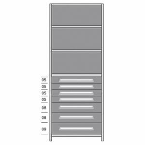 LYON DDJ115025 Shelf, 36 Inch x 18 Inch Size, 84 Inch Height, 5 Shelves, 850 Lb Load Capacity Per Shelf | CR9YWW 55XM29