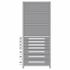 LYON DDJ115026 Shelf, 36 Inch x 24 Inch Size, 84 Inch Height, 5 Shelves, 800 Lb Load Capacity Per Shelf | CR9YWR 55XM30