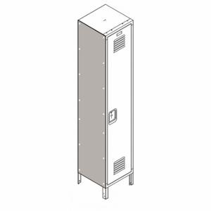 LYON DDLECPSF72P18-1 End Panel For Flat-Top Locker, 18 Inch X 18 Inch X 72 Inch, 2 Panels, Steel | CR9YUE 795FR3