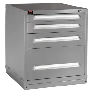 LYON DDM353030000AIL Modular Drawer Cabinet With 4 Drawer, Size 30 x 28-1/4 x 33-1/4 Inch, Gray | CE8ADR