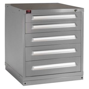 LYON DDM353030000BIL Modular Drawer Cabinet With 5 Drawer, Size 30 x 28-1/4 x 33-1/4 Inch, Gray | CE8ADQ
