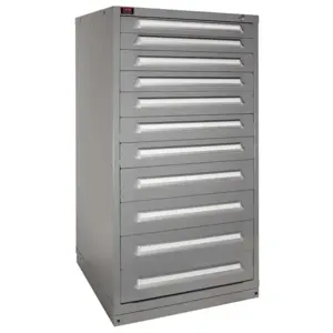 LYON DDM683030000FIL Modular Drawer Cabinet With 11 Drawer, Size 30 x 28-1/4 x 59-1/4 Inch, Gray | CE8ADV