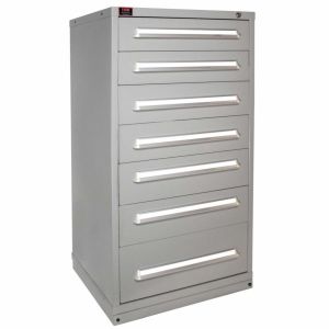 LYON DDM683030000GIL Modular Drawer Cabinet With 7 Drawer, Size 30 x 28-1/4 x 59-1/4 Inch, Gray | CE8AEA