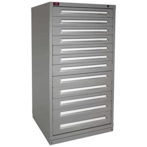 LYON DDM6830301005IL Modular Drawer Cabinet With 12 Drawer, Size 30 x 28-1/4 x 59-1/4 Inch, Gray | CE8ADU