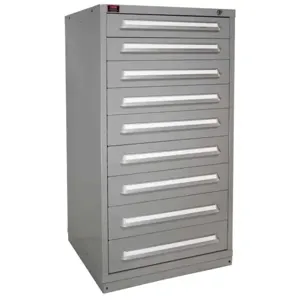 LYON DDM6830301011IL Modular Drawer Cabinet With 9 Drawer, Size 30 x 28-1/4 x 59-1/4 Inch, Gray | CE8ADY