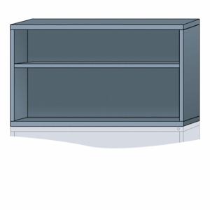 LYON DDN35603010500N Modular Shelf Cabinet, 60 Inch Size x 28 1/4 Inch Size x 31 in, 2 Fixed Shelves, Frame | CR9YCB 55XL87