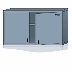 LYON DDN35603010550L Modular Shelf Cabinet, 60 Inch Size x 28 1/4 Inch Size x 31 in, 2 Fixed Shelves, Frame | CR9YCC 55XL88