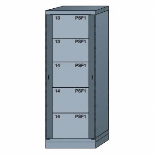LYON DDN6822300WPNI Gear Locker, 59-1/4 Inch Overall Height, Gray | CF2BUR 55YC36
