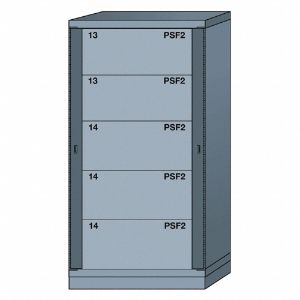 LYON DDN6830300WPNI Gear Locker, 59-1/4 Zoll Gesamthöhe, Grau | CF2BUT 55YC37