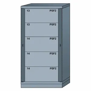 LYON DDN6830300WPNI Gear Locker, 59-1/4 Inch Overall Height, Gray | CF2BUT 55YC37