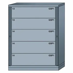 LYON DDN6845300WPNI Gear Locker, 59-1/4 Inch Overall Height, Gray | CF2BUP 55YC34