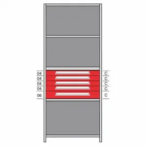 LYON DHJ115006 Shelf, 36 Inch x 24 Inch Size, 84 Inch Height, 5 Shelves, 500 Lb Load Capacity Per Shelf | CR9YWU 55XM42