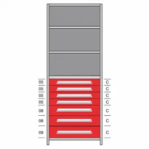 LYON DHJ115025 Shelf, 36 Inch x 18 Inch Size, 84 Inch Height, 5 Shelves, 500 Lb Load Capacity Per Shelf | CR9YVQ 55XM45