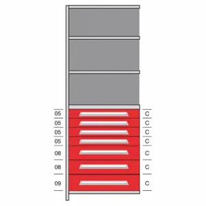 LYON DHJ115025A Shelf, 36 Inch x 18 Inch Size, 84 Inch Height, 5 Shelves, 500 Lb Load Capacity Per Shelf | CR9YVV 55XM53