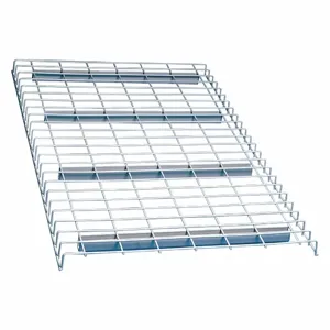 LYON FFWD4648H Pallet Rack Decking, 46 Inch x 48 Inch, Waterfall, Std Wire Decking, 14 ga Decking, Gray | CR9YDJ 55XG66