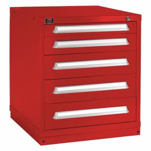 LYON HHM353030000BIL Modular Drawer Cabinet, 30 Inch Size x 28 1/4 Inch Size x 59 1/4 in, 5 Drawers, Red | CR9YMB 55XL74