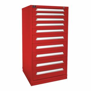 LYON HHM683030000CIL Modular Drawer Cabinet, 30 Inch Size x 28 1/4 Inch Size x 59 1/4 in, 10 Drawers, Red | CR9YLU 55XL72