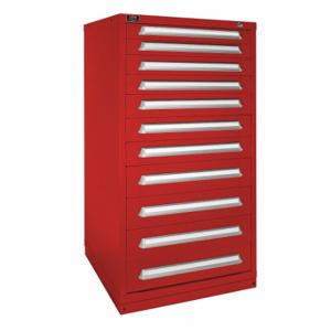 LYON HHM683030000FIL Modular Drawer Cabinet, 30 Inch Size x 28 1/4 Inch Size x 59 1/4 in, 11 Drawers, Red | CR9YLX 55XL73
