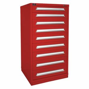LYON HHM6830301011IL Modular Drawer Cabinet, 30 Inch Size x 28 1/4 Inch Size x 59 1/4 in, 9 Drawers, Red | CR9YMQ 55XL76