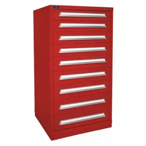 LYON HHM6830301011IL Modular Drawer Cabinet, 30 Inch Size x 28 1/4 Inch Size x 59 1/4 in, 9 Drawers, Red | CR9YMQ 55XL76