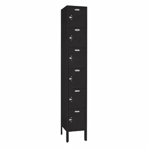 LYON KKC5332 Wardrobe Locker, 12 Inch x 12 Inch x 78 Inch, 6 Tiers, 1 Units Wide, Louvered | CR9ZAD 55XZ23